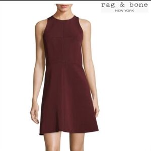Rag & Bone Deep Red Mini Dress